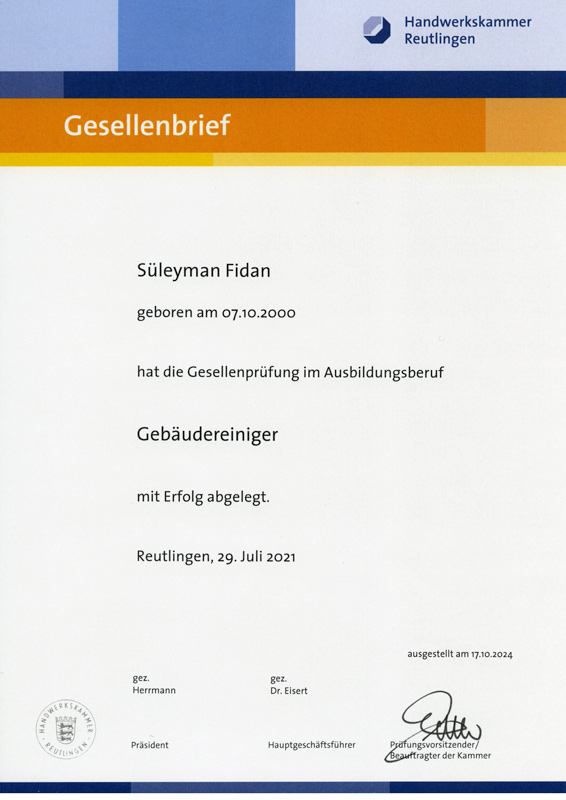 Zertifikat